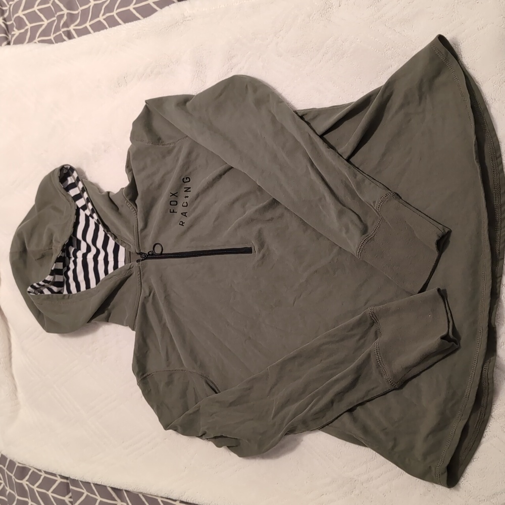 Fox Airline 1/4 zip lightweight hooded pullover
